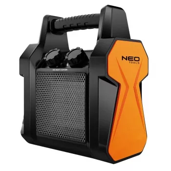 NEO TOOLS Chauffage soufflant céramique PTC 2 kW avec thermostat numérique, oscillation, minuteur et télécommande