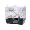 INZ INTER-ZOO Pinky 3 Cage pour rongeurs zinc noir 500x330x455 mm