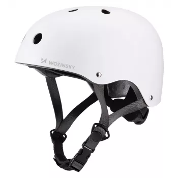 WOZINSKY Casque de BMX/trottinette léger 48-52 cm - blanc