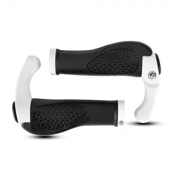 ROCKBROS BT1007W Poignées de vélo avec embouts de guidon - blanches