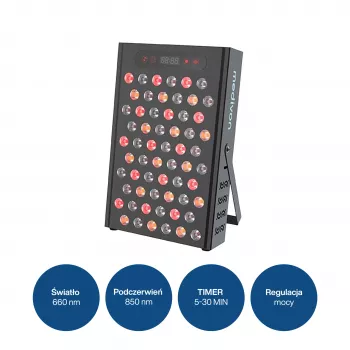 Panneau de luminothérapie LED MEDIVON Lumera, lumière rouge et infrarouge, 120 LED, 630–1060 nm