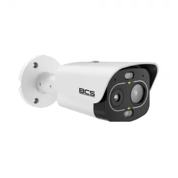 Caméra IP thermique et optique BCS BCS-L-TIP242FR3L3-THT-Ai1(0403) – thermique 256x192, visible 2MP, détection d'incendie par IA, IP67, PoE