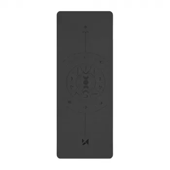 Tapis de yoga en caoutchouc naturel Wozinsky WNSP-NKB - 183 x 61 x 0,5 cm - noir