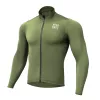 Veste thermique coupe-vent de cyclisme ROCKBROS ROAD TO SKY verte M