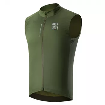 Gilet de cyclisme léger et respirant pour homme ROCKBROS ROAD TO SKY - S, vert