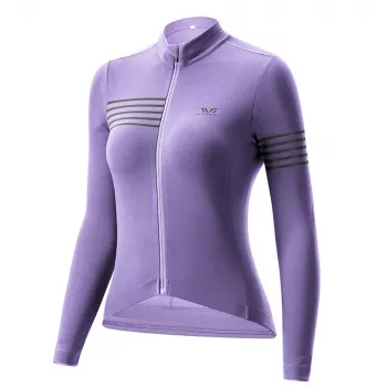 Maillot de cyclisme à manches longues pour femme ROCKBROS YPW065 TVI automne/hiver violet taille L
