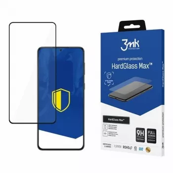 Protection d'écran 3MK HardGlass Max pour Samsung Galaxy S22 noire