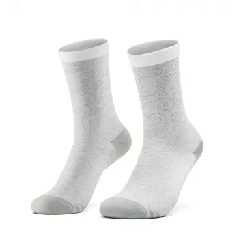 Chaussettes de cyclisme ROCKBROS ROAD TO SKY blanches 36-38 EU