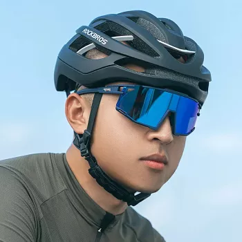 ROCKBROS SP258 ROAD TO SKY Polarized Cycling Glasses Navy Blue