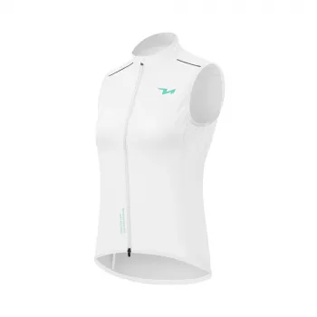 ROCKBROS MJ008 Women's Windproof Cycling Vest - White, Size M