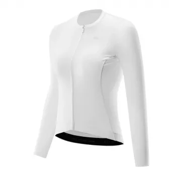 Maillot de cyclisme à manches longues femme Rockbros TVI blanc L