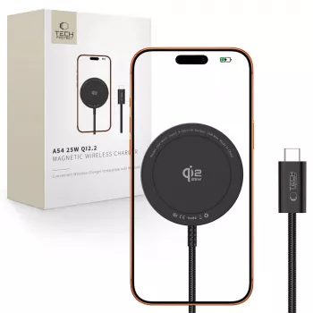 TECH-PROTECT A54 Magnetic MagSafe Wireless Charger 25W Qi2.2 Black