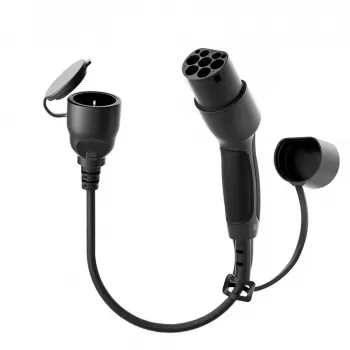 Câble adaptateur de recharge pour véhicule électrique AKYGA AK-SC-E28 Type 2 vers Schuko 16 A 0,3 m noir