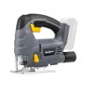 Scie sauteuse sans fil REBEL 20V (sans batterie) – profondeur de coupe bois 80 mm, action pendulaire 4 positions, changement de lame sans outil