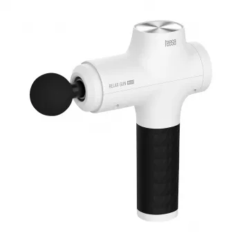 TEESA Relax Gun MG60 pistolet de massage avec 8 embouts, blanc