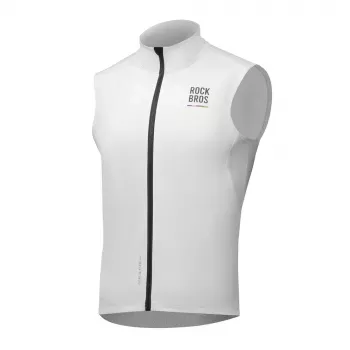 ROCKBROS ROAD TO SKY Windproof Thermal Cycling Vest - White, Medium