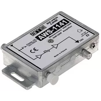 Antenna Amplifier AWS-1141 21dB – Indoor TV Signal Booster for DVB-T/T2