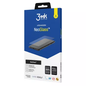 Protection d'écran en verre hybride 3MK NeoGlass pour Samsung Galaxy A22 4G - noir