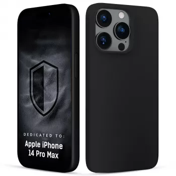 Coque 3MK PROTECTION Hardy Mellow pour Apple iPhone 14 Pro Max - noire, TPU flexible, protection contre les chutes