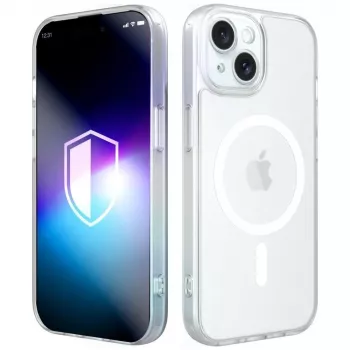 3MK Misty MagCase pour Apple iPhone 15 - Blanc