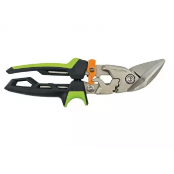 Cisaille à tôle Fiskars PowerGear X droite courbée 1027210