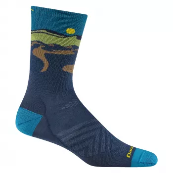 Chaussettes de course Darn Tough Ridge Runner Micro Crew ultra-légères - midnight