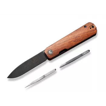 CIVIVI Sendy couteau pliant 14C28N Drop Point manche en bois de bubinga C21004A-2