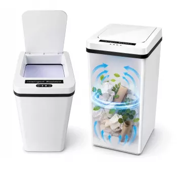 MOZOS FH-2 Poubelle automatique à capteur blanche 35L