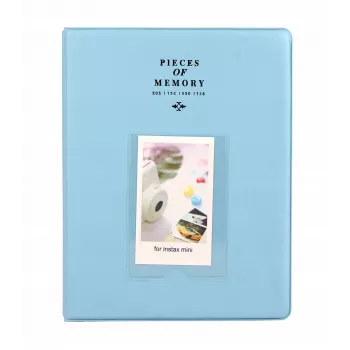 Grand album photo LOVEINSTANT pour 128 photos pour Instax Mini 7 8 9 11 bleu clair