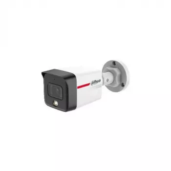 Caméra IP bullet couleur Dahua IPC-HFW1239TC1-A-LED-0280B-PRO 2MP avec objectif 2,8 mm, lumière blanche 30 m, IP67, PoE