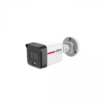 Caméra IP bullet couleur DAHUA IPC-HFW1439TC1-A-LED-0280B-PRO 4MP avec microphone intégré, objectif fixe 2,8 mm, vision nocturne lumière blanche 30m, IP67, PoE