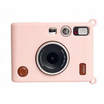Étui en silicone LOVEINSTANT pour Fujifilm Instax Mini Evo, rose