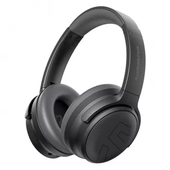 Casque sans fil circum-aural Soundpeats Space Pro avec ANC hybride, LDAC, batterie 61 h - Noir