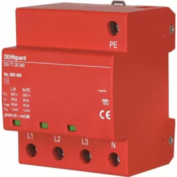 Parafoudre DEHN DG TT 20 340 type 2 4 pôles pour systèmes TT et TN-S