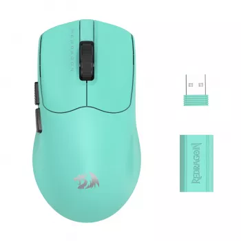 Souris gamer filaire RGB Redragon AXION M933TF-ULT, 12400 DPI, 9 boutons programmables, turquoise