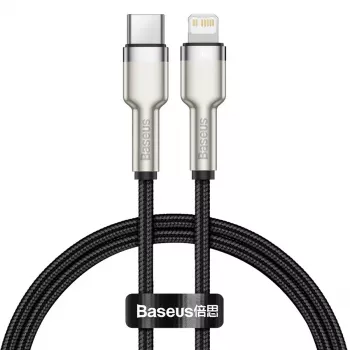 Câble de charge rapide Baseus Cafule USB-C vers Lightning PD 20W 0,25 m noir