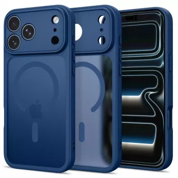 Coque MagSafe Tech-Protect Basicmag pour iPhone 17 Pro Max / 18 Pro Max - Bleu foncé mat
