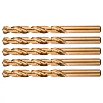 Forets hélicoïdaux cobalt HSS-Co NEO TOOLS 10,5 mm, lot de 5