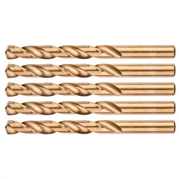 Forets hélicoïdaux cobalt HSS-Co NEO TOOLS pour métal, 12,0 mm, lot de 5 (DIN 338, pointe à centrer 135°)