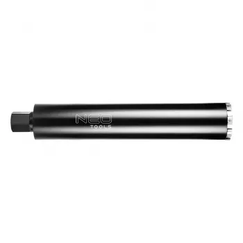 NEO TOOLS Foret diamanté 82 mm pour GRAPHITE 58G540, longueur de travail 470 mm, filetage 1 1/4 inch UNC, segments soudés au laser, forage à l'eau