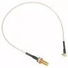 MikroTik ACMMCXRPSMA câble pigtail coaxial MMCX vers RP-SMA mâle 0,26 m, 50 Ohm, RG178, noir