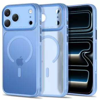 TECH-PROTECT MagPrime MagSafe Clear Case for iPhone 17 Pro Max / 18 Pro Max - Matte Light Blue
