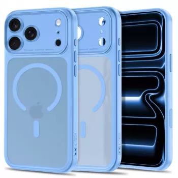TECH-PROTECT MagPeak MagSafe Case for iPhone 17 Pro Max / 18 Pro Max, Matte Light Blue
