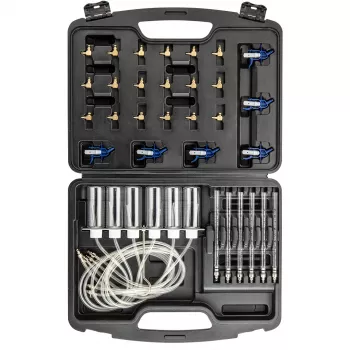 Kit de test de fuite d'injecteur Common Rail TOP-11-263 NEO TOOLS pour moteurs diesel, ensemble de diagnostic 6 cylindres avec adaptateurs et mallette