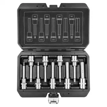 Embouts hexagonaux sur douille NEO TOOLS 100 mm, lot de 9