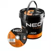 NEO TOOLS disques à tronçonner 41A 60 S BF - 125x1,0x22,23 mm ACIER/INOX, 100 pièces en seau