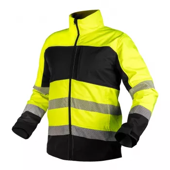 Veste de travail softshell haute visibilité NEO TOOLS jaune-noir, taille M