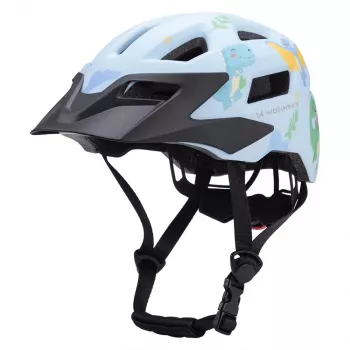 Casque de vélo VTT enfant Wozinsky avec visière amovible 52-56 cm - bleu clair