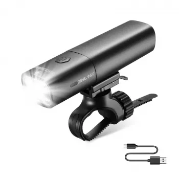 Éclairage avant vélo ROCKBROS RHL950 950 lm avec batterie amovible USB-C - Noir