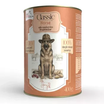 SYTA MICHA Classic Mono Horse with Raspberries and Jerusalem Artichoke - Wet Dog Food - 400g
